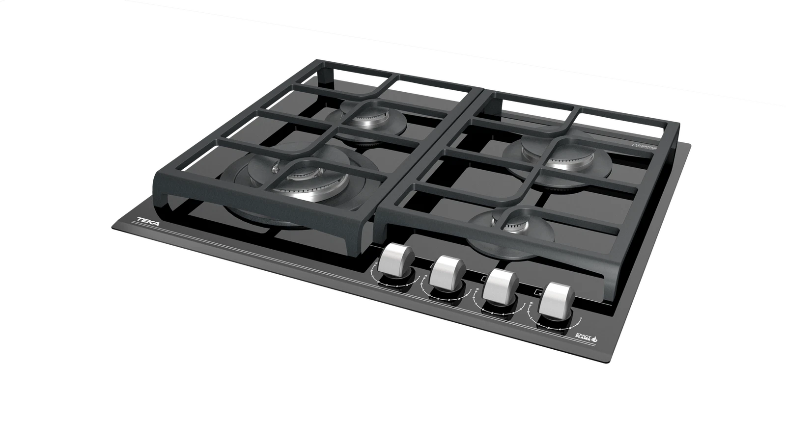 Варочная панель газ на стекле 60 см / Коллекция Urban GZC 64320 XBN NIGHT RIVER BLACK