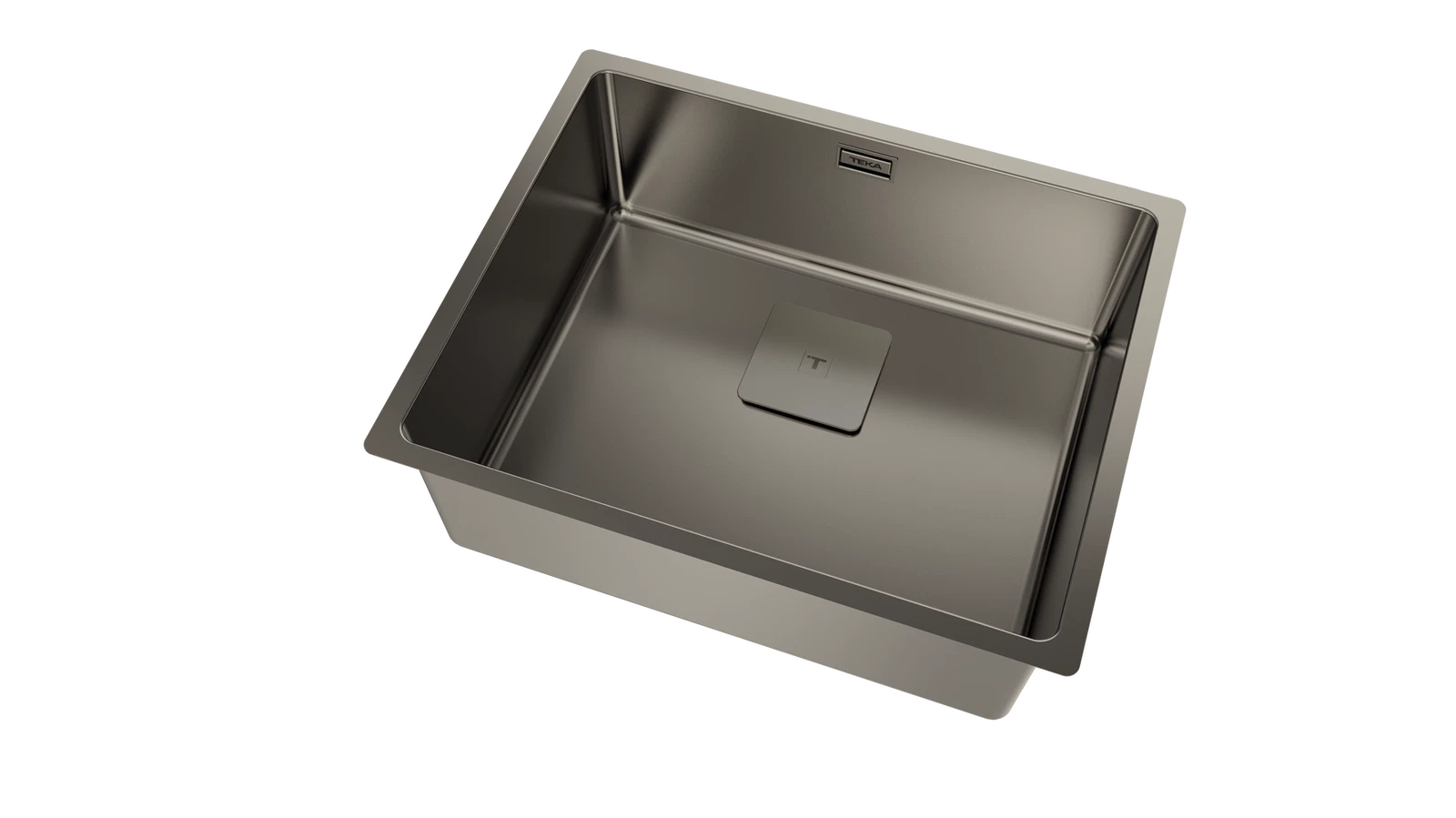 Мойка из нержавеющей стали Teka  FLEXLINEA RS15 50.40 PVD TITANIUM PVD покрытие / Титан подстольного монтажа / монтаж заподлицо / монтаж сверху (плоский кант)