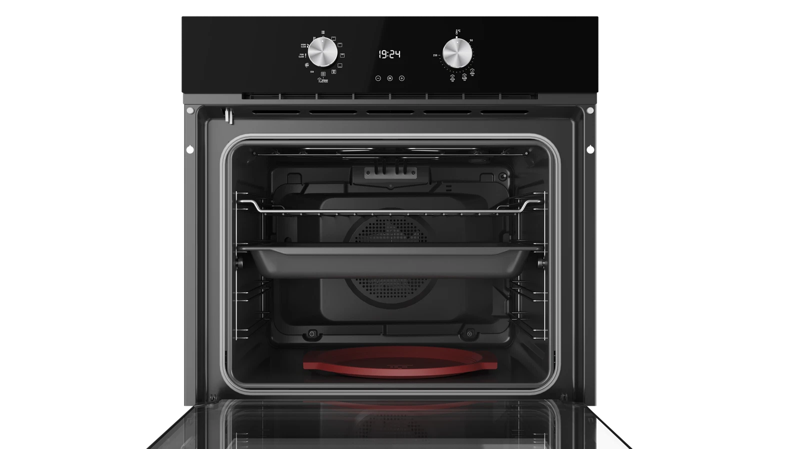 Мультифункциональный духовой шкаф с системой чистки DualClean, режимом турбо и с функцией готовки на пару/ Коллекция Urban EasySteam HLB 8418 P S NIGHT RIVER BLACK