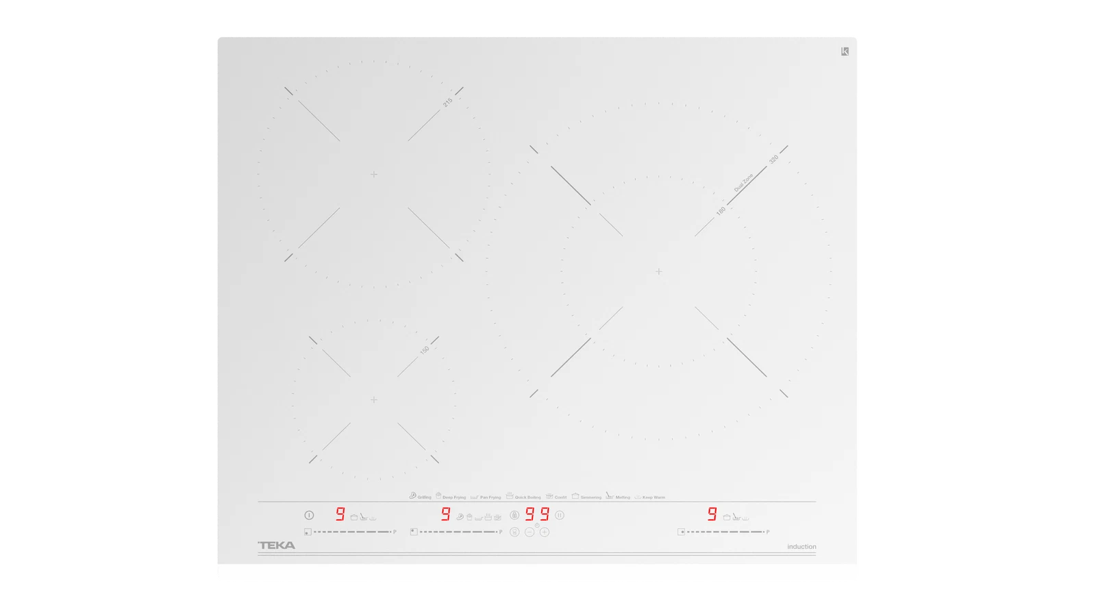 Индукционная панель MasterSense 60 см IZC 63630 MST WHITE MARBLE