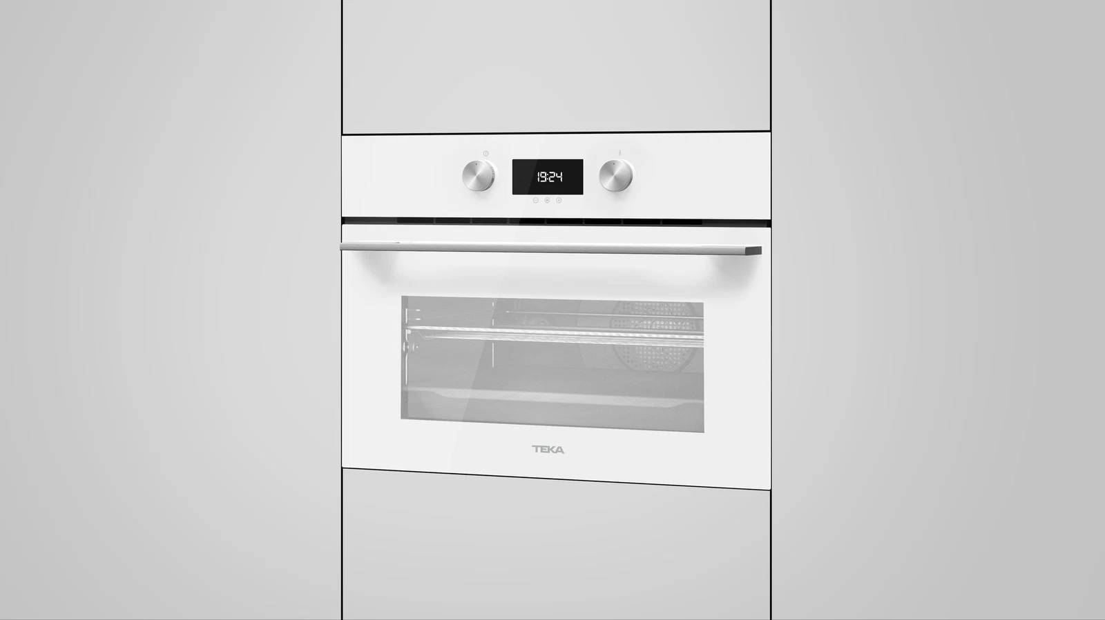 Компактный духовой шкаф  Teka Urban HLC 8400 WHITE MARBLE Белое Стекло