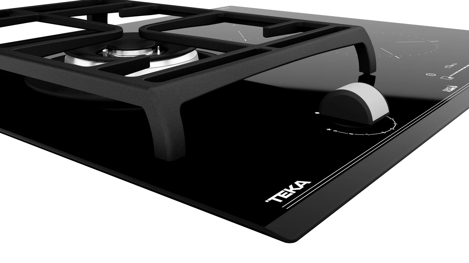 Варочная панель HYBRID Индукция DirectSense и Газ ExactFlame 60 см HYBRID JZC 63312 ABN Black