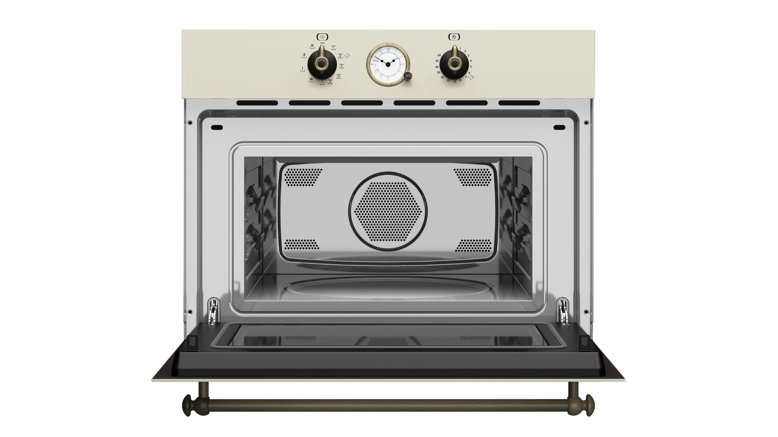 Встраиваемая микроволновая печь Teka Country MWR 32 BIA VANILLA-OB Ванильная Эмаль/Состаренная Бронза