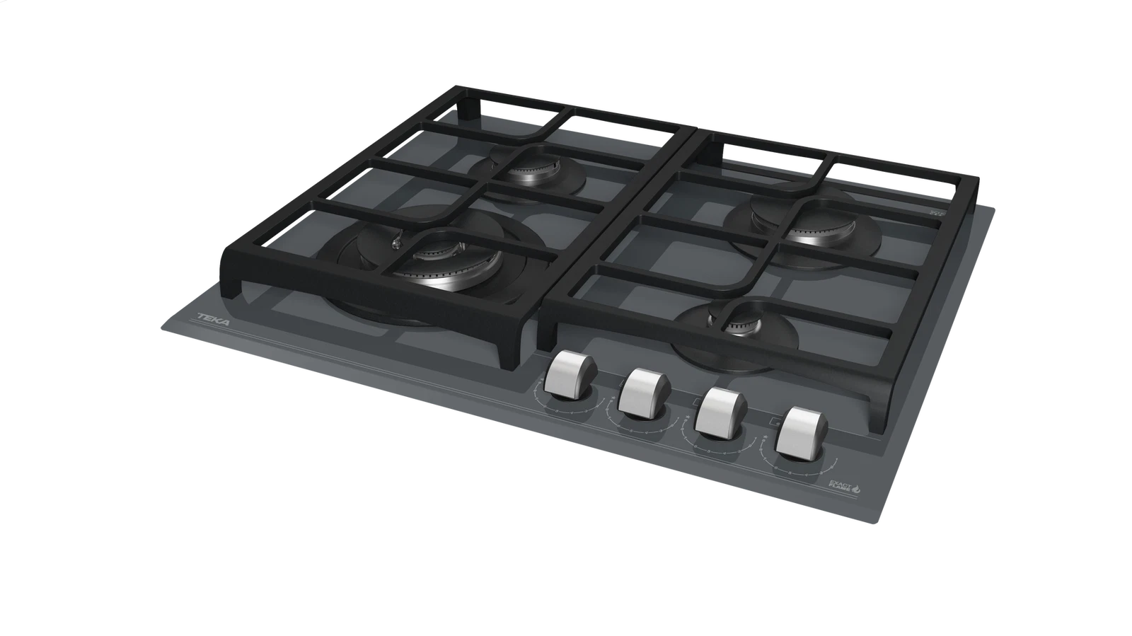 Варочная панель газ на стекле 60 см / Коллекция Urban GZC 64320 XBN STONE GREY