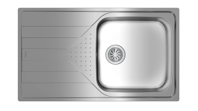 Мойка из нержавеющей стали врезная Teka  UNIVERSE 50 T-XP 1B 1D PLUS POLISHED Полированная