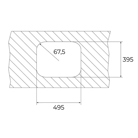 Мойка из нержавеющей стали с 1-ой чашей/ Подстольный монтаж BE 50.40.20 MAX POLISHED