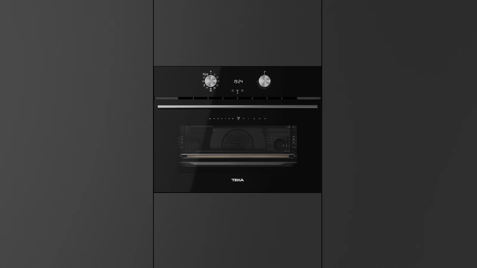 Компактный духовой шкаф  Teka Urban MAESTROPIZZA HLC 8510P NIGHT RIVER BLACK Ночная Река