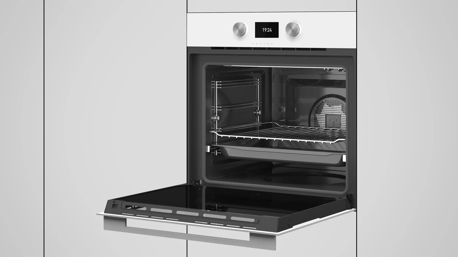 Духовой шкаф электрический Teka Urban HLB 8600 WHITE MARBLE Белое Стекло