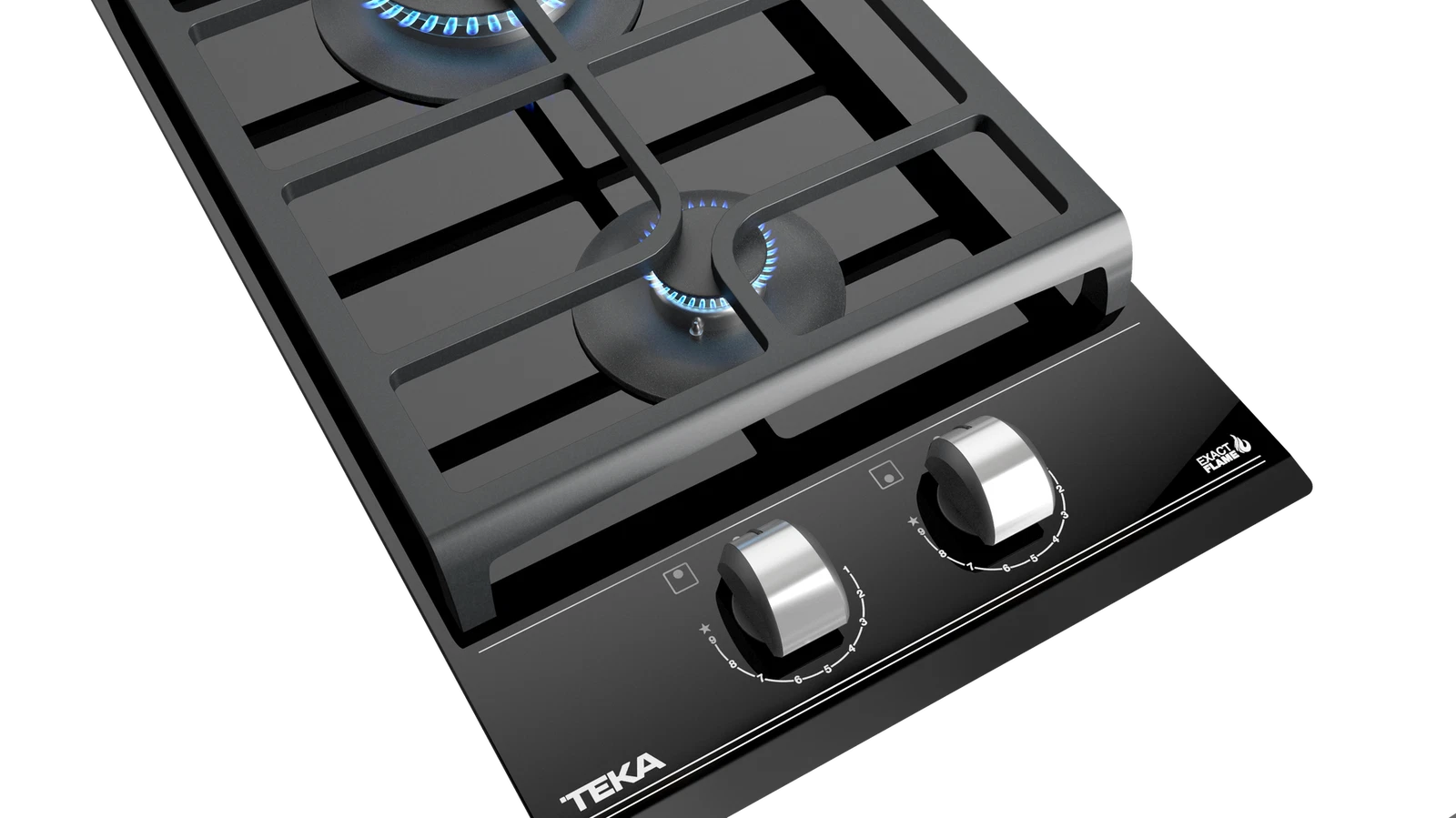 Варочная панель газ на стекле 30 см GZC 32300 XBN BLACK