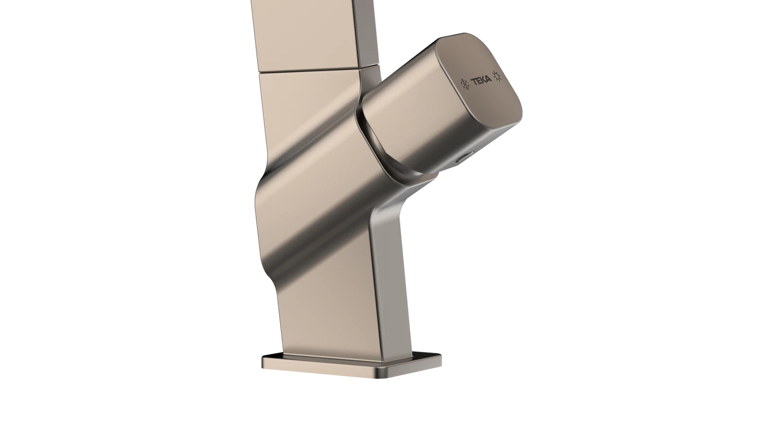 Дизайнерский смеситель Opera. Люксовое долговечное PVD-покрытие ICO 915 TITANIUM