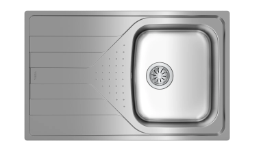 Мойка из нержавеющей стали врезная Teka  UNIVERSE 45 T-XP 1B 1D POLISHED Полированная