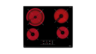 Стеклокерамическая варочная панель 60 см TZ 6420 BLACK