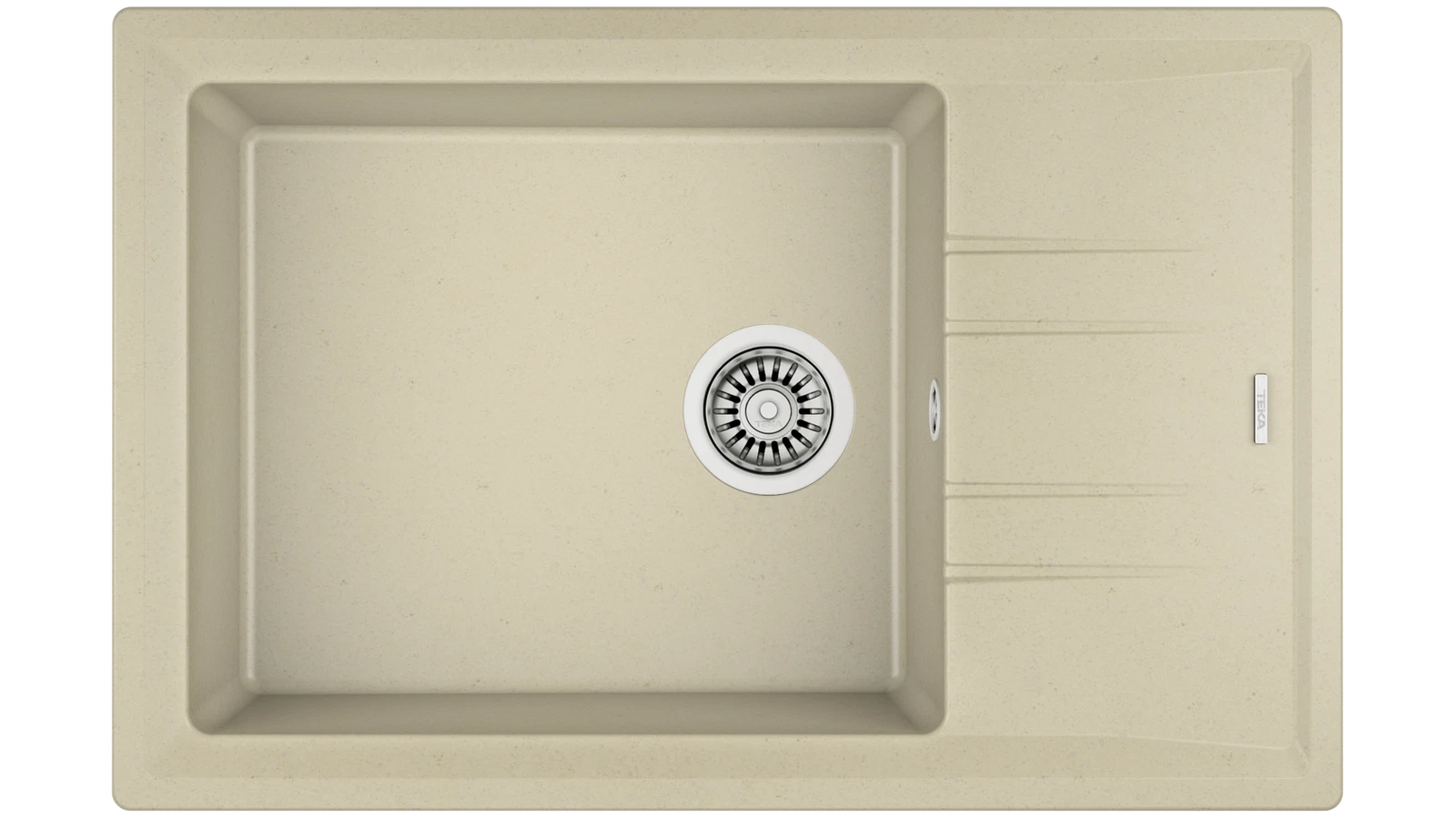 Мойка врезного монтажа из Тегранита Плюс с 1-ой чашей STONE 60 S-TG 1B 1D TOPASBEIGE