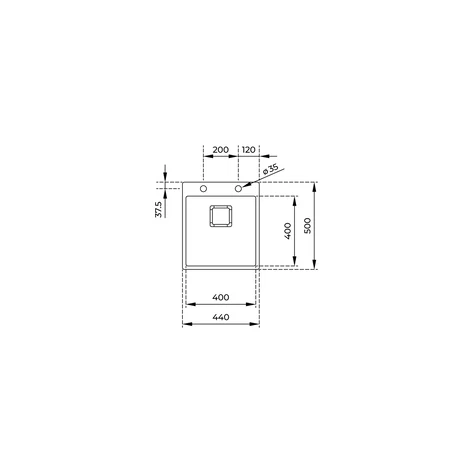 Мойка из нержавеющей стали Teka  FORLINEA RS15 40.40 POLISHED Полированная монтаж заподлицо / монтаж сверху (плоский кант)