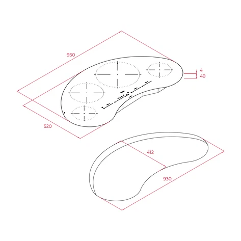 Индукционная варочная панель MasterSense 95 см IKC 94628 MST BLACK