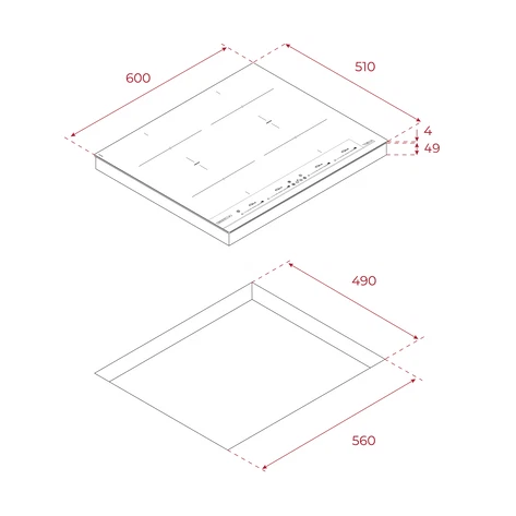 Индукционная варочная панель Flex DirectSense 60 см IBF 64-G1 MSP Infinity Matt Black