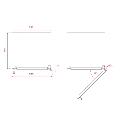 Встраиваемый в колонну винный кулер RVI 20041 BLACK GLASS