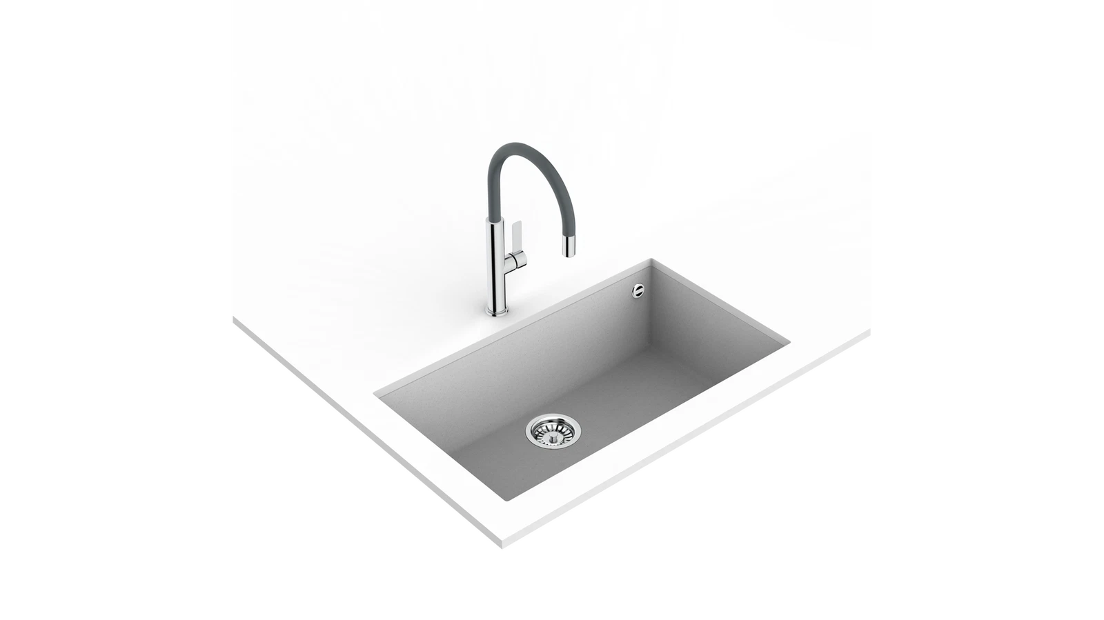 Смеситель с высоким поворотным изливом/ Коллекция Urban FOT 995 STONE GREY