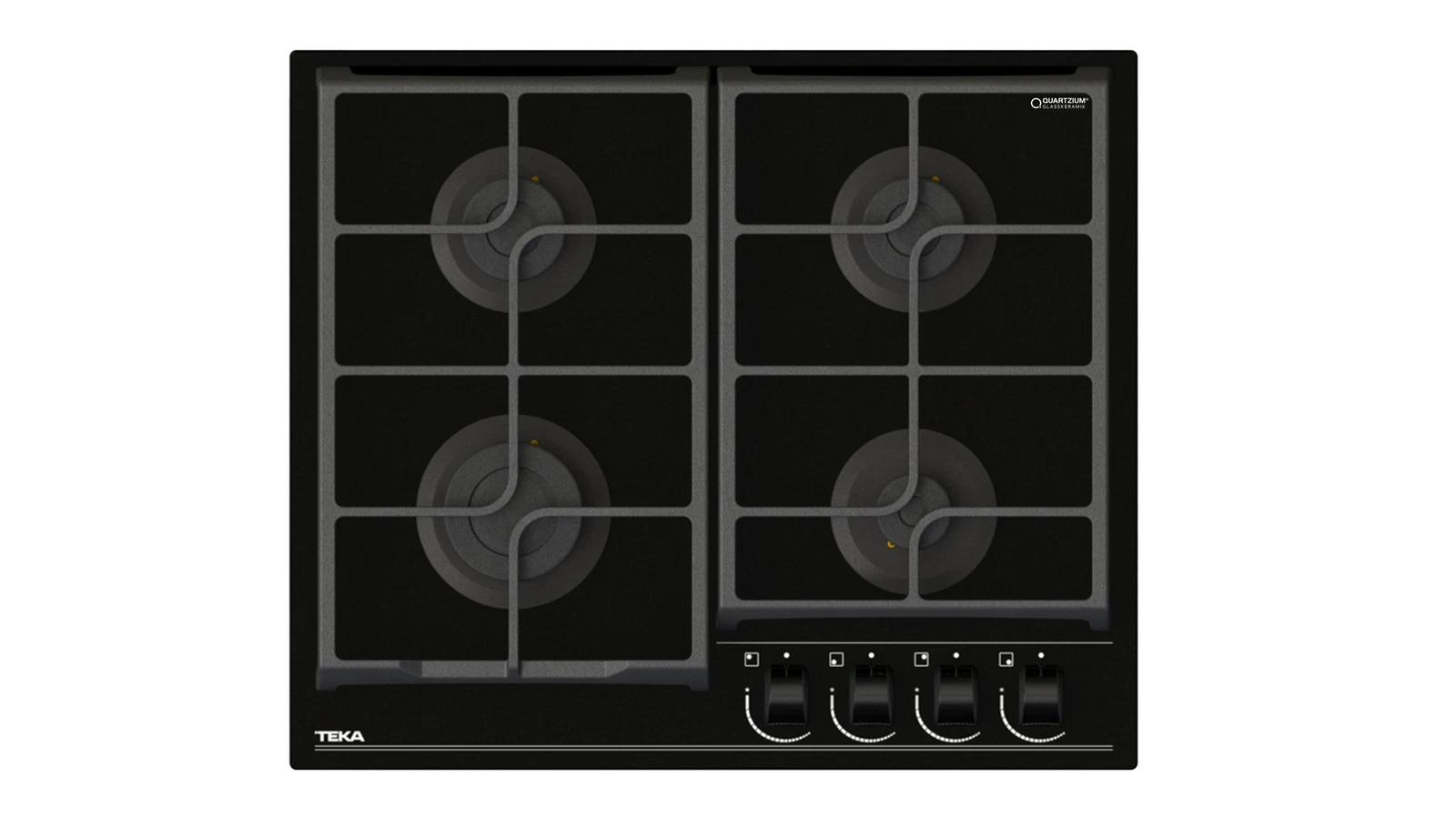 Варочная панель газ на стекле 60 см / Коллекция Urban GBC 64100 KBN NIGHT RIVER BLACK