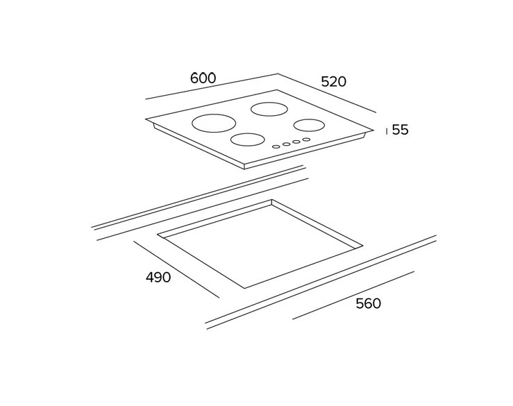 Варочная панель Teka PAC 60 4G AI AL CI