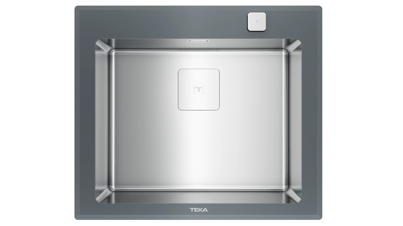 Мойка из нержавеющей стали врезная Teka  DIAMOND RS15 1B 60 STONE GREY Серый Камень Стекло