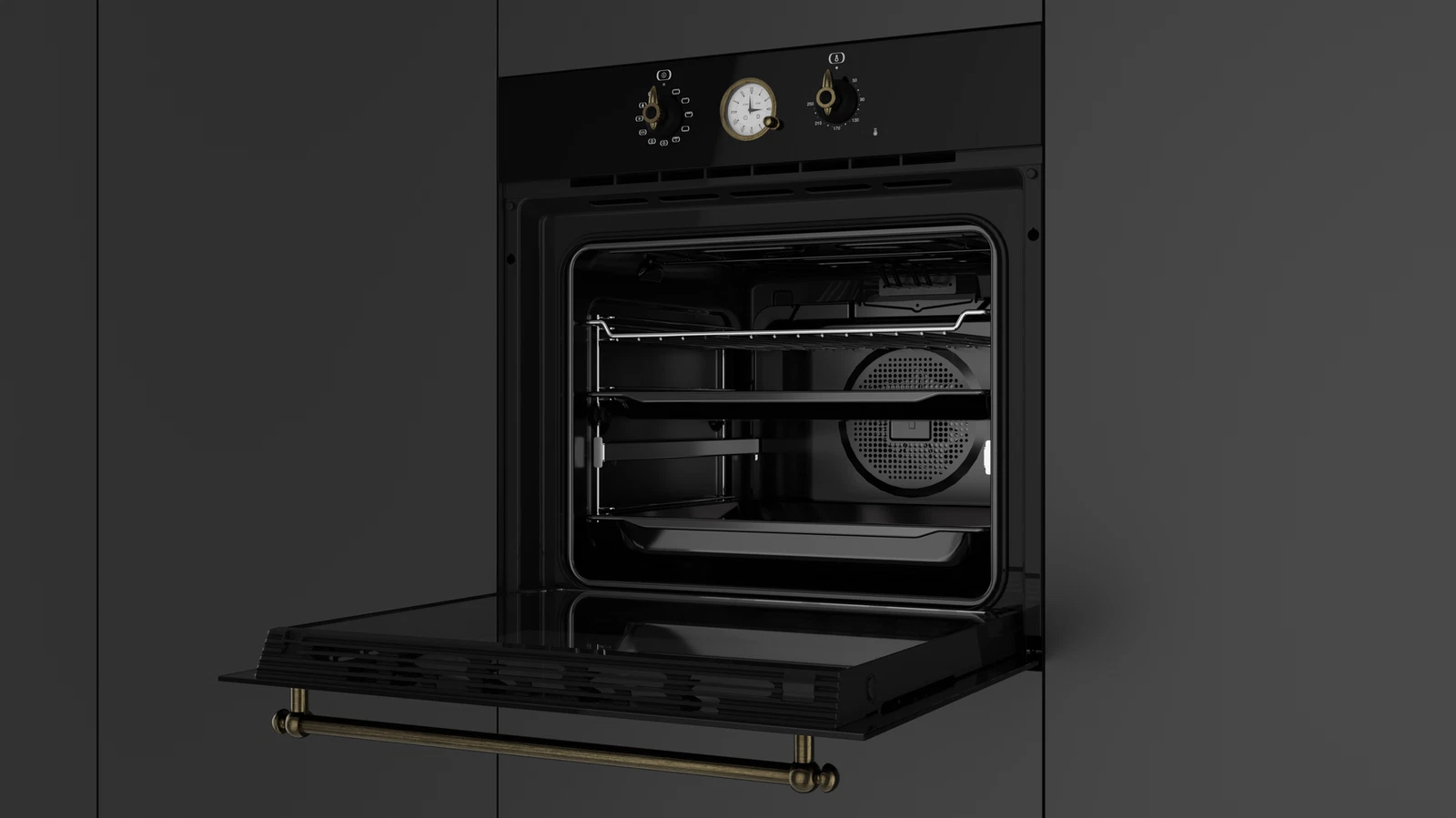 Духовой шкаф электрический Teka Country HRB 6300 ANTHRACITE-OB Антрацитовая Эмаль/Состаренная Бронза