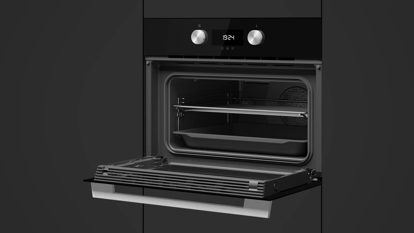 Компактный духовой шкаф  Teka Urban HLC 8400 NIGHT RIVER BLACK Ночная Река