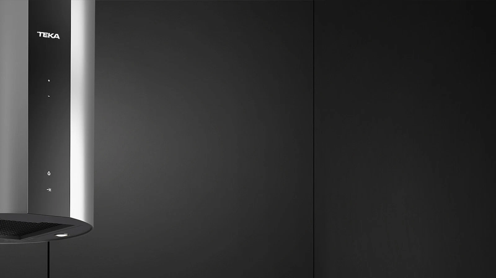 Островная/пристенная вытяжка в форме трубы CC 485 BLACK-SS