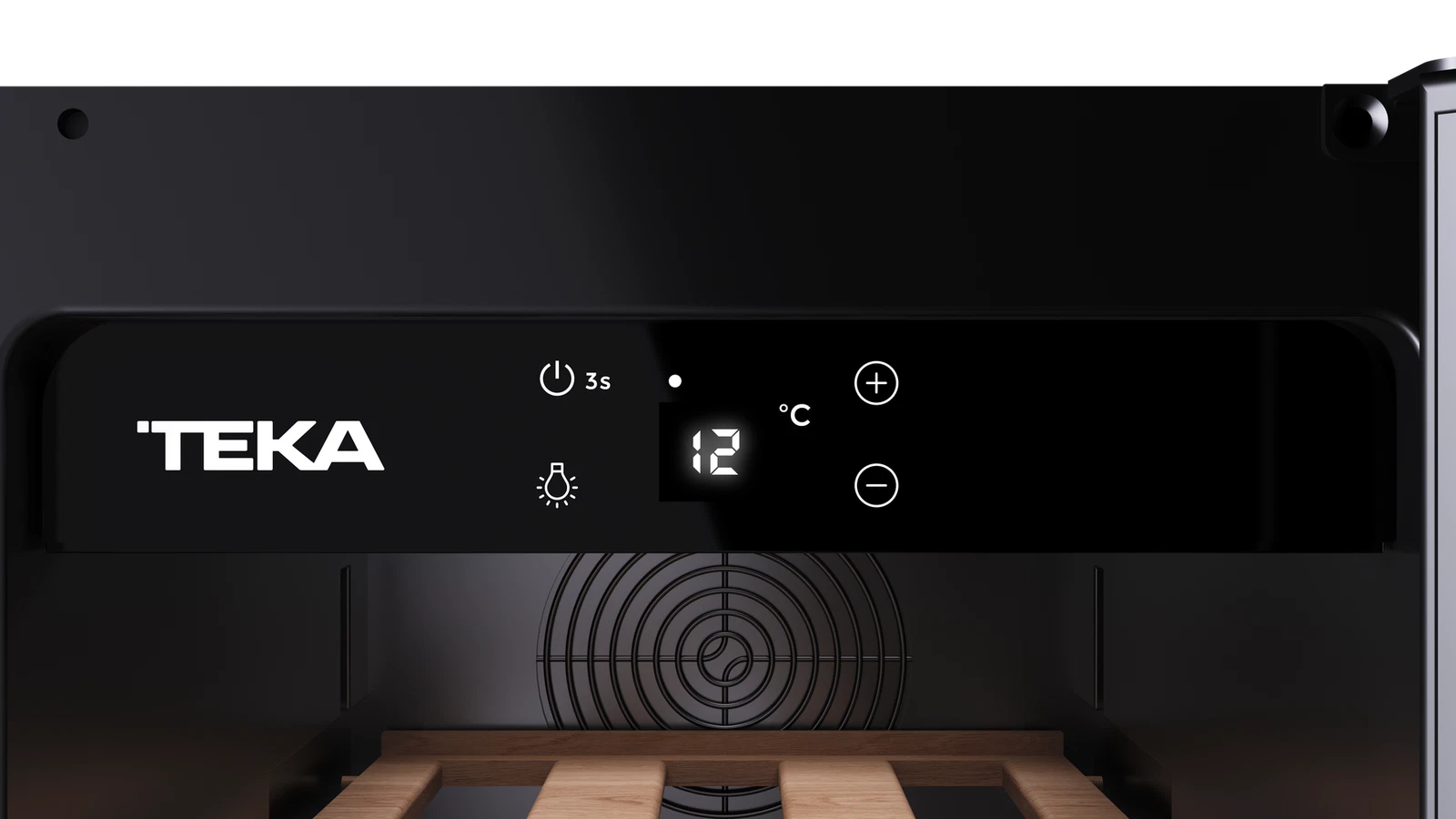 Встраиваемый винный кулер подстольного монтажа RVU 10020 BLACK GLASS