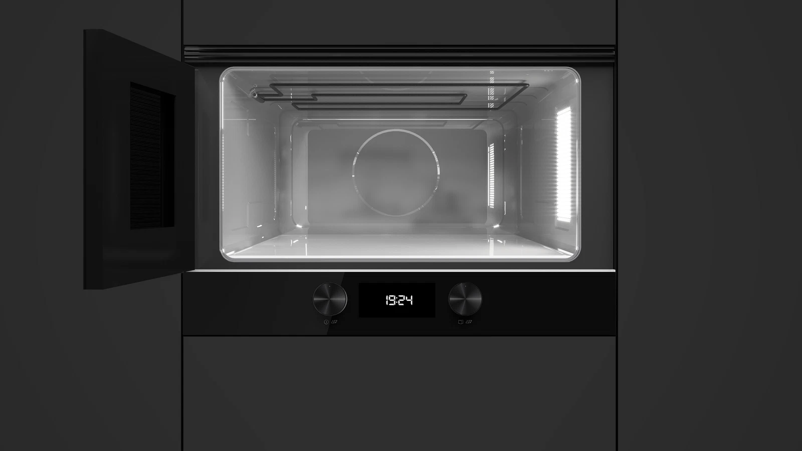 Встраиваемая микроволновая печь Teka Full Black ML 8220 BIS L FULL BLACK Полностью Чёрный