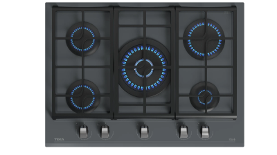 Варочная панель газ на стекле 70 см / Коллекция Urban GZC 75330 XBN STONE GREY