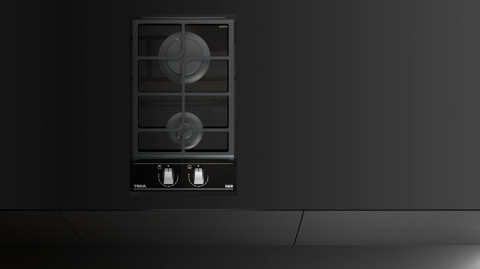 Варочная панель газ на стекле 30 см GZC 32300 XBN BLACK