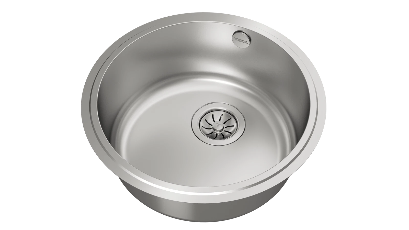 Мойка из нержавеющей стали с 1-ой чашей/ Подстольный монтаж BE Ø390 POLISHED