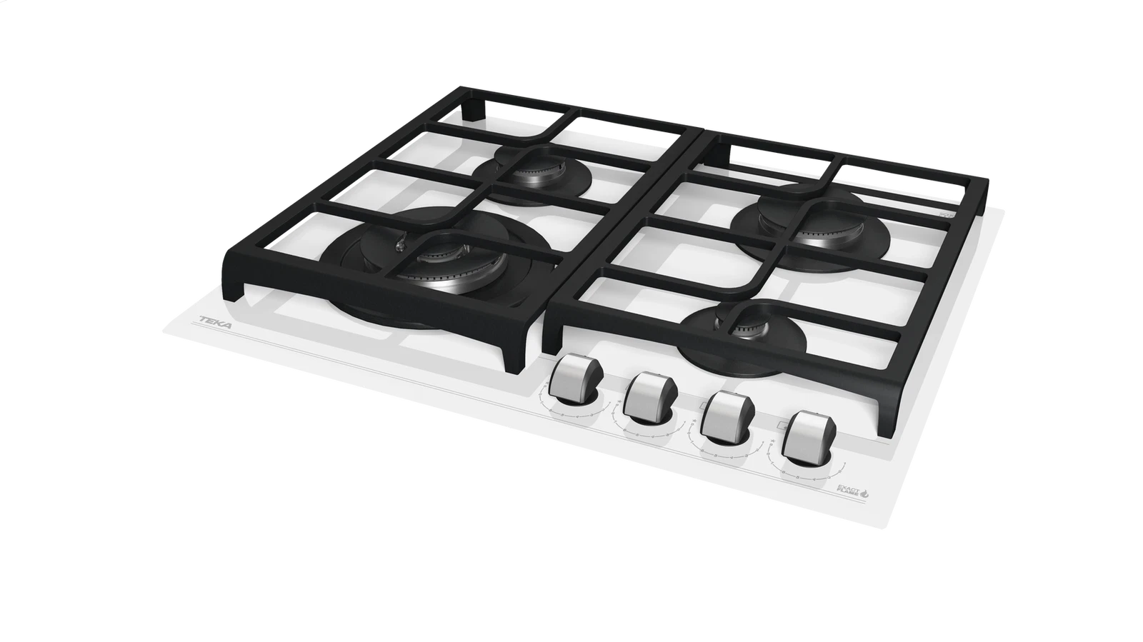 Варочная панель газ на стекле 60 см GZC 64321 XBN WHITE MARBLE