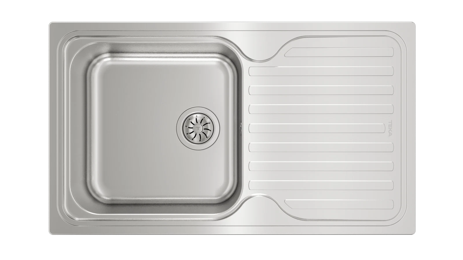 Мойка из нержавеющей стали с 1-ой чашей/ Врезной монтаж CLASSIC 1B 1D POLISHED