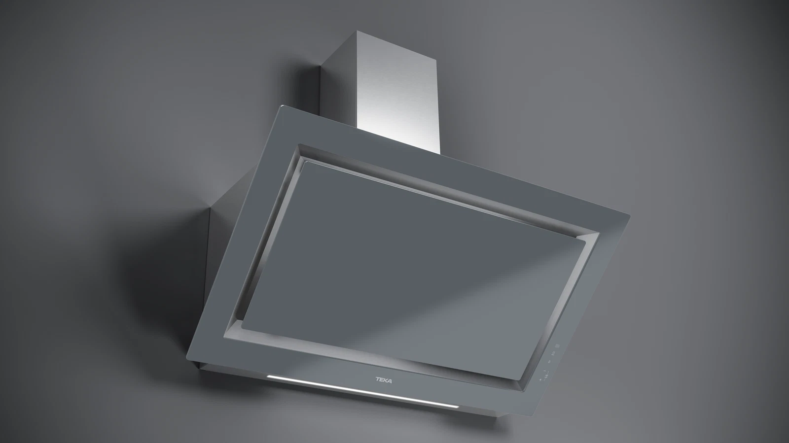 Пристенная вертикальная вытяжка шириной 90 см / Коллекция Urban DLV 98660 TOS STONE GREY