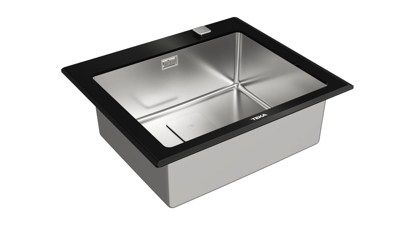 Мойка из нержавеющей стали врезная Teka  DIAMOND RS15 1B 60 BLACK Чёрное Стекло