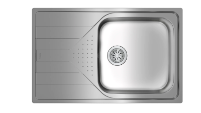 Мойка из нержавеющей стали врезная Teka  UNIVERSE 50 T-XP 1B 1D MAX POLISHED Полированная