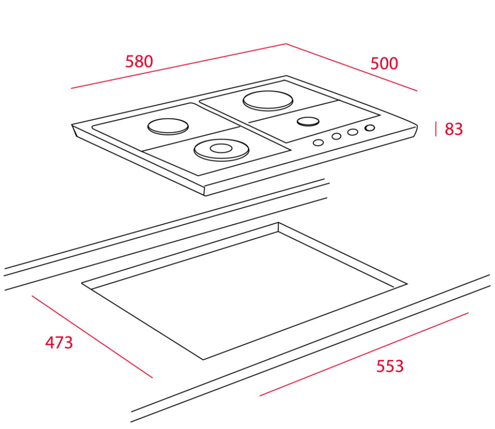 Варочная панель Teka EH 60 4G AI AL TR CI Nat Anthracite OB