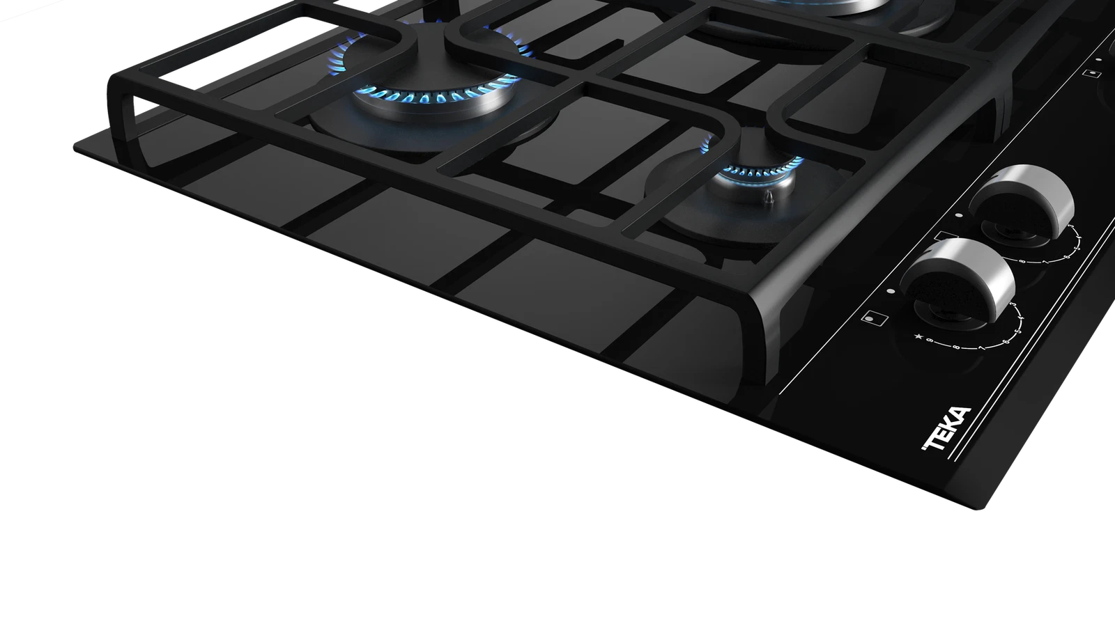 Варочная панель газ на стекле 60 см GZC 63310 XBN BLACK