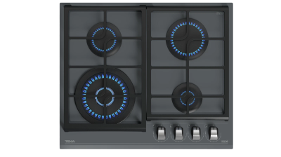 Варочная панель газ на стекле 60 см / Коллекция Urban GZC 64320 XBN STONE GREY