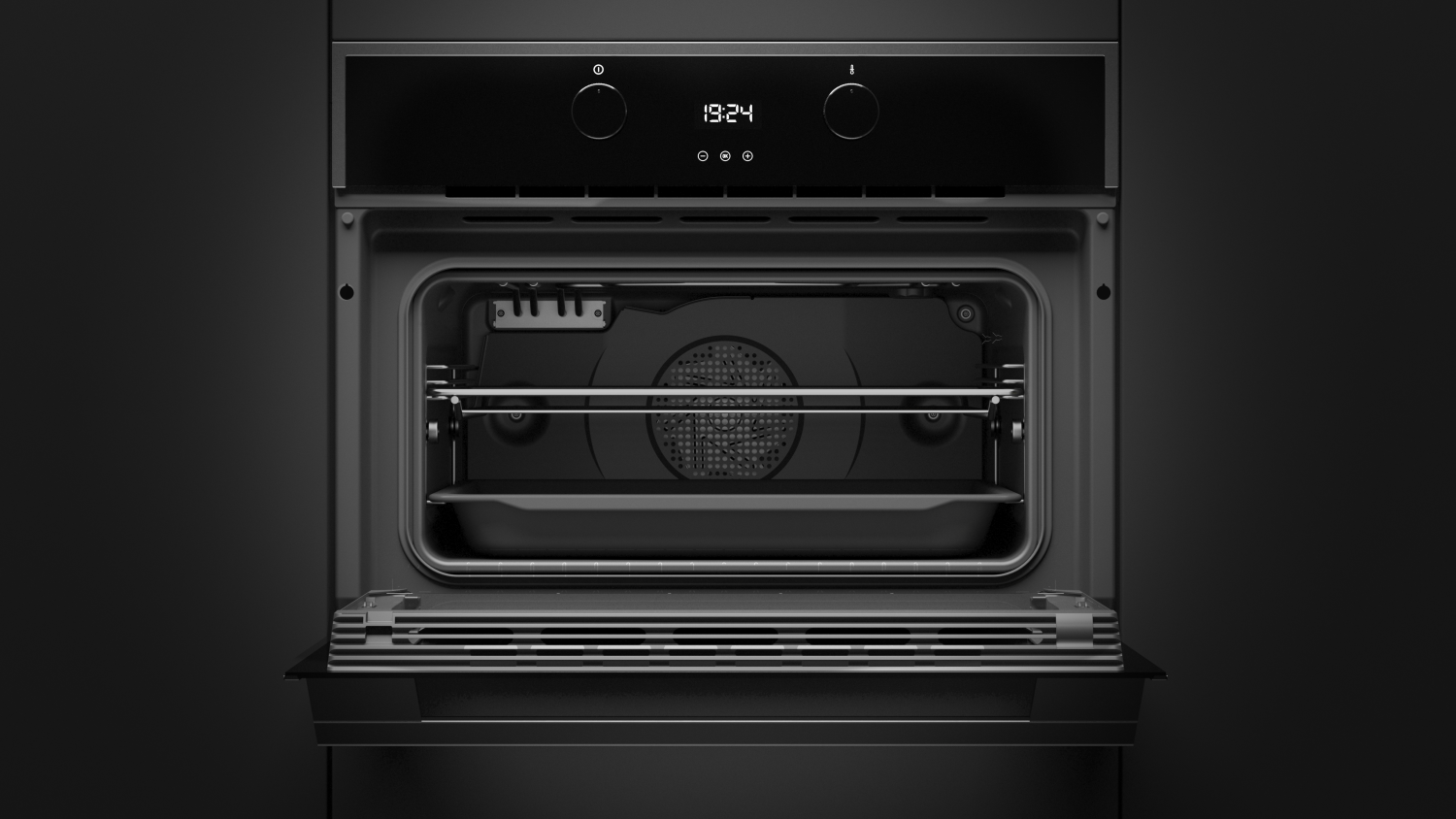 Компактный духовой шкаф  Teka Maestro HLC 840 BLACK-SS Чёрное Стекло