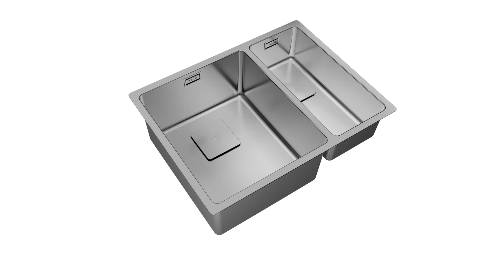 Мойка из нержавеющей стали Teka  FLEXLINEA RS15 2B 580 POLISHED Полированная подстольного монтажа / монтаж заподлицо / монтаж сверху (плоский кант)