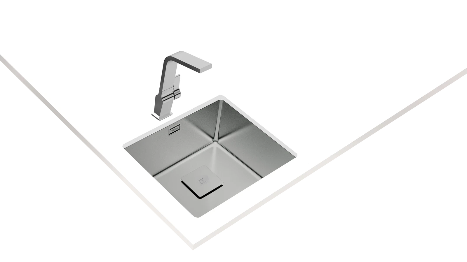 Мойка из нержавеющей стали Teka  FLEXLINEA RS15 45.40 POLISHED Полированная подстольного монтажа / монтаж заподлицо / монтаж сверху (плоский кант)