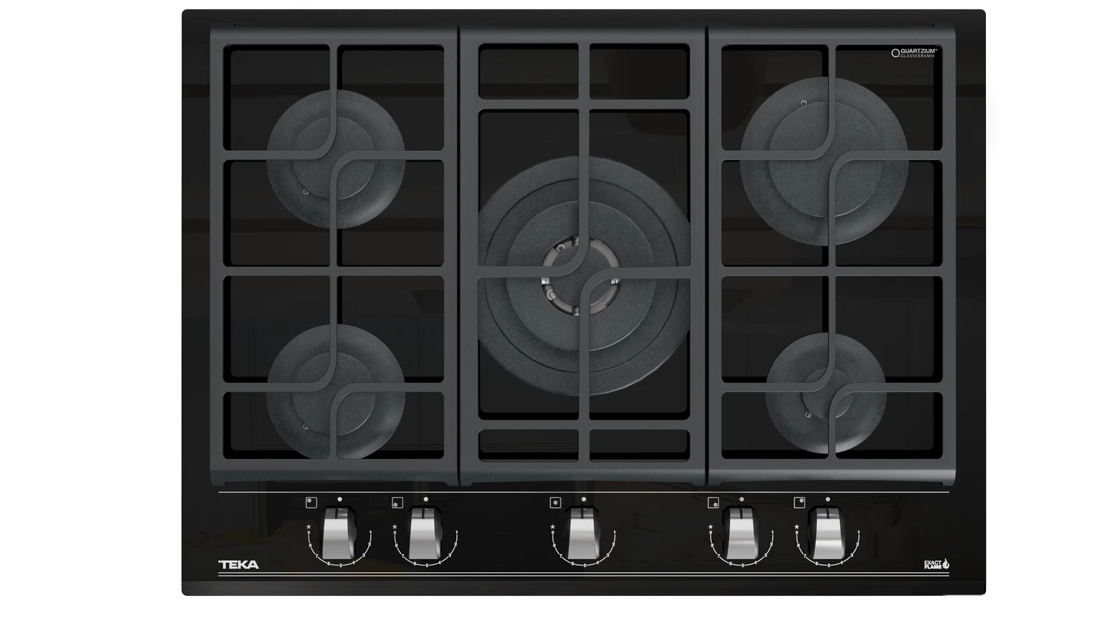 Варочная панель газ на стекле 70 см / Коллекция Urban GZC 75330 XBN NIGHT RIVER BLACK