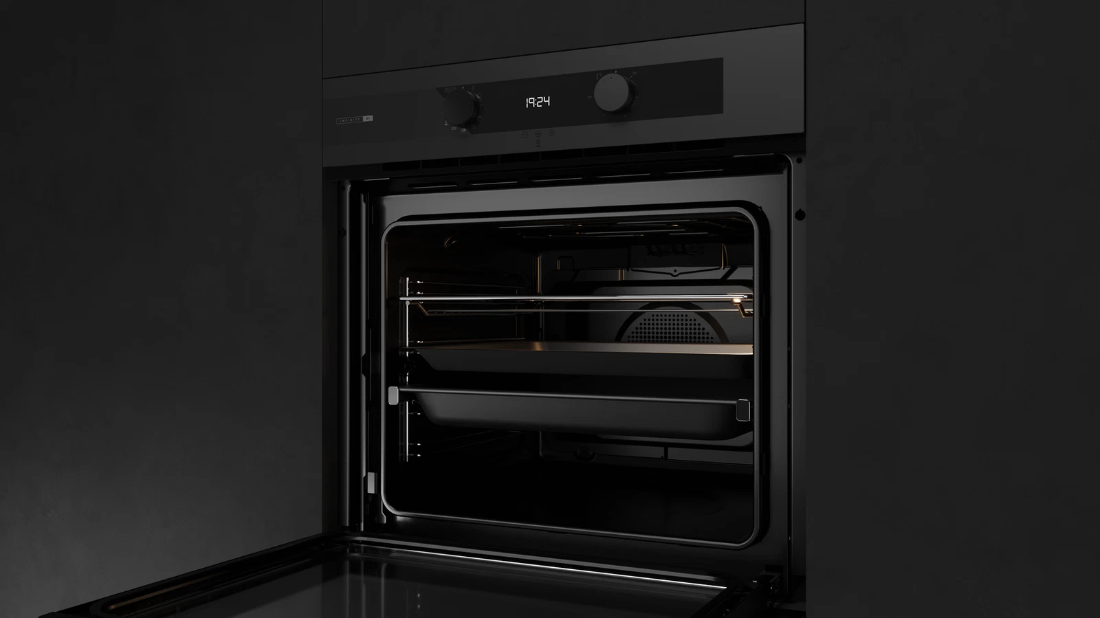 Духовой шкаф электрический Teka Infinity MAESTROPIZZA HLB 85-G1 P MATT BLACK Матовый Чёрный