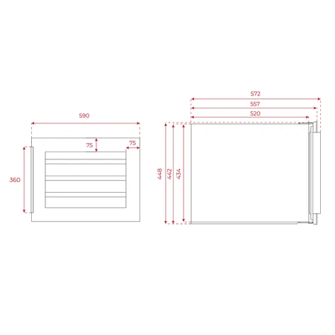 Встраиваемый в колонну винный кулер RVI 10024 BLACK GLASS