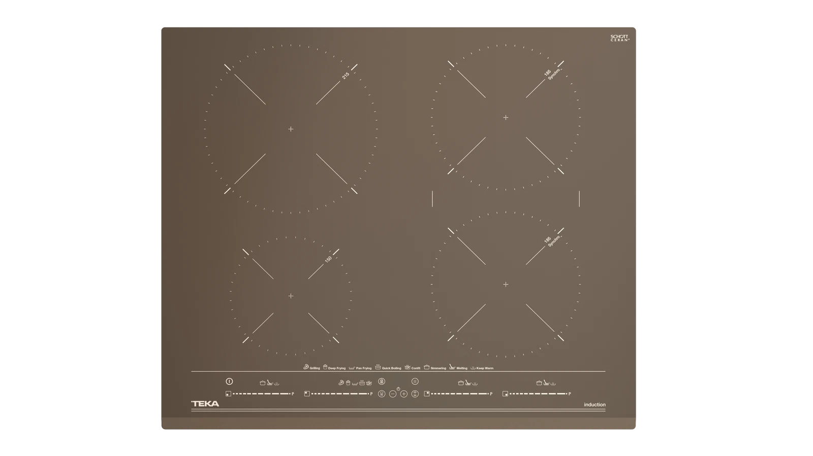 Индукционная варочная панель Synchro MasterSense 60 см / Коллекция Urban IZC 64630 MST LONDON BRICK BROWN