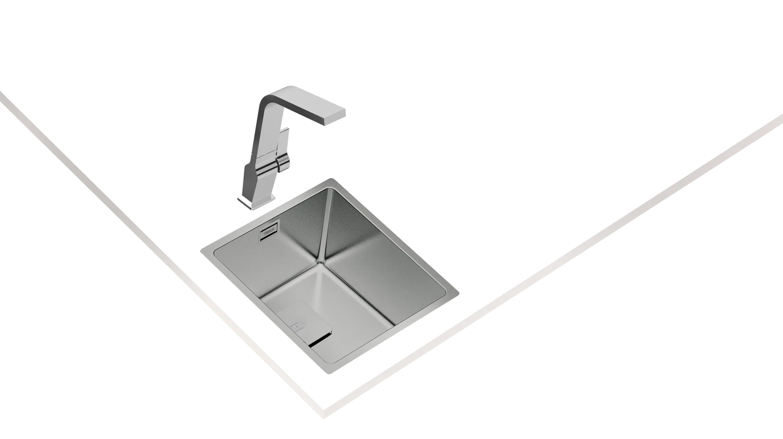 Мойка из нержавеющей стали Teka  FLEXLINEA RS15 34.40 POLISHED Полированная подстольного монтажа / монтаж заподлицо / монтаж сверху (плоский кант)