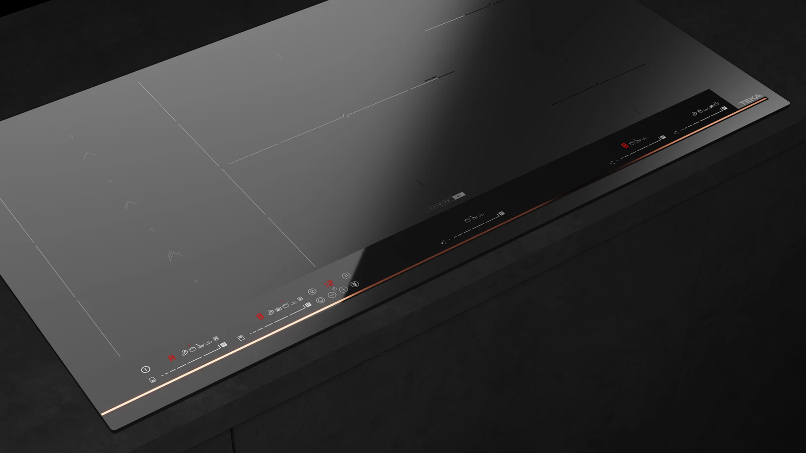 Индукционная варочная панель Flex MasterSense Slide Cooking 90 см IBF 95-G1 MST Infinity Matt Black